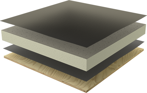 ICB Waterproofing System. Weight to determine structural deck type.